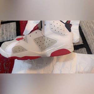 Air Jordan 6 Retro GS Hare size 3 red, white, green purple.